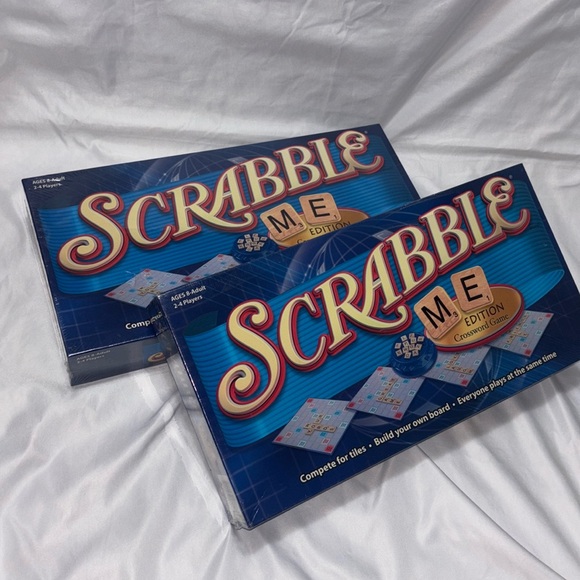 Hasbro Other - Lot of 2 Scrabble Me Edition 2007 Crossword Game New & Sealed